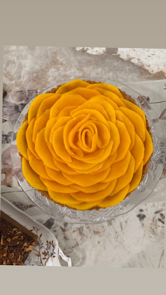 Mango Tart with Vanilla Coconut Cream